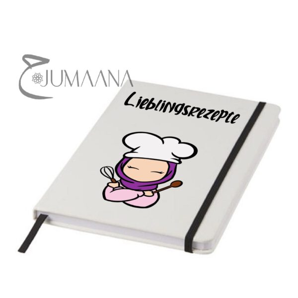 Notizbuch/ Lieblingsrezepte mit Hijabi-Motiv