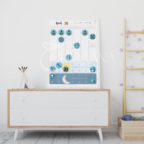 Kids Wochenplaner Magnettafel – Bild 3