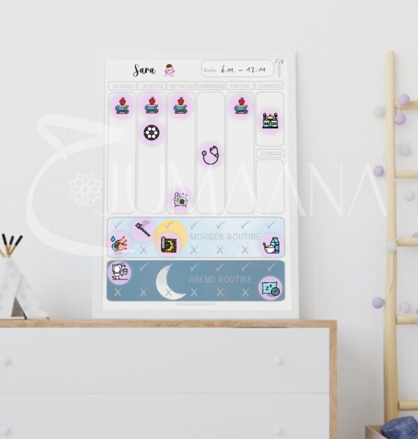 Kids Wochenplaner Magnettafel